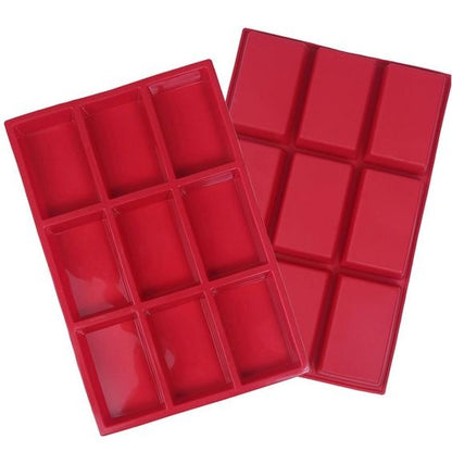 3D 9 Cavity Rectangle Silicone Soap Mould Soap Weight Approx. 20g Hotel Use - UG LAND INDIA