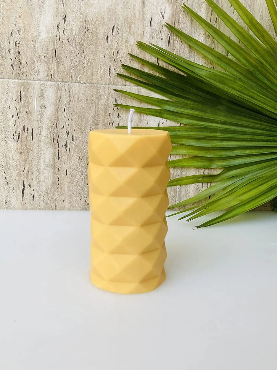 3D Diamond Pillar Silicone Candle Mold ,DIY Plaster Crafts Mould Candle Mould - UG LAND INDIA