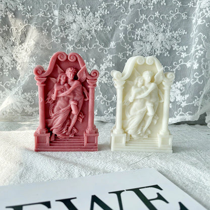 3D Angel Couple Silicone Candle Mold for Resin Moulds Scented Candles - UG LAND INDIA