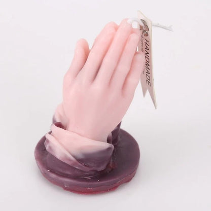 3D Hands Folded for Prayer Candle Silicone Mold Scented DIY Reisn Mold Gypsum Mould for Praying for Blessing with Palms Together - UG LAND INDIA