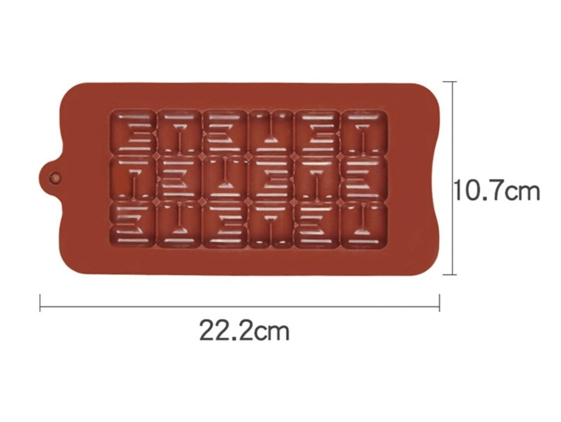 3D Silicone Chocolate Bar Molds Break Apart Chocolate Molds Homemade Protein and Energy Bar Molds - UG LAND INDIA