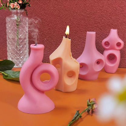 3D Vase Candle Mold Bottle Shape Silicone Mold for Candles Resin Mold Chocolate Silicone Mold Chocolate Mold DIY Aromatherapy Decoration Mold - UG LAND INDIA