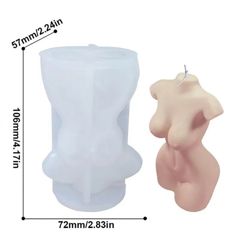 3D Human Body Silicone Candle Mold Women Perfume Candle Making Wax Mold Naked Body Women DIY - UG LAND INDIA