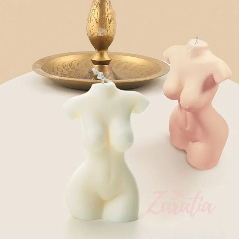 3D Human Body Silicone Candle Mold Women Perfume Candle Making Wax Mold Naked Body Women DIY - UG LAND INDIA