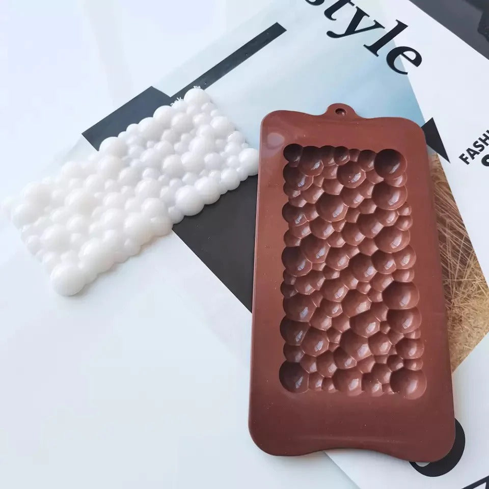 3D Bubble Shape Chocolate Mould Silicone Beautiful Designs of Bubble Making Chocolate - UG LAND INDIA