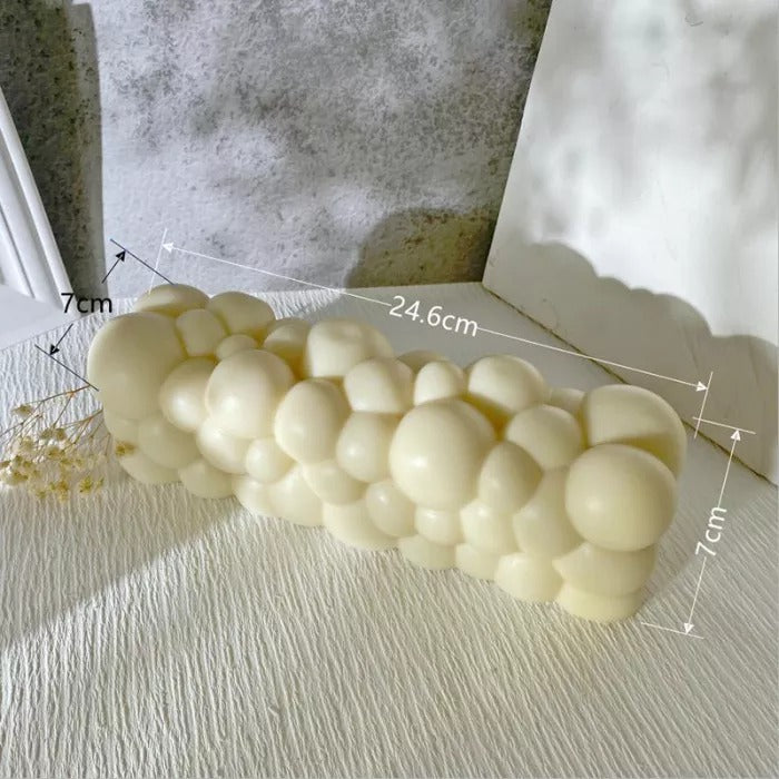 3D Long Bubble Candle Silicone Mold Handmade Art Crafts Home Decor - UG LAND INDIA