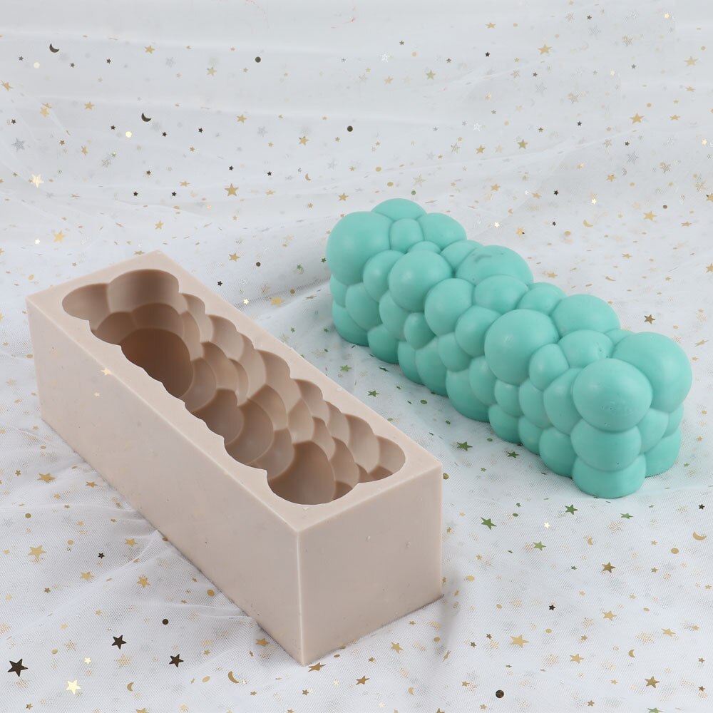 3D Long Bubble Candle Silicone Mold Handmade Art Crafts Home Decor - UG LAND INDIA