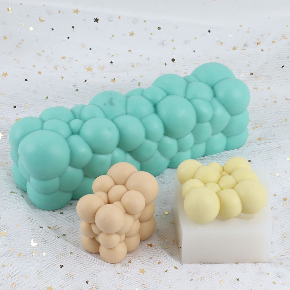 3D Long Bubble Candle Silicone Mold Handmade Art Crafts Home Decor - UG LAND INDIA