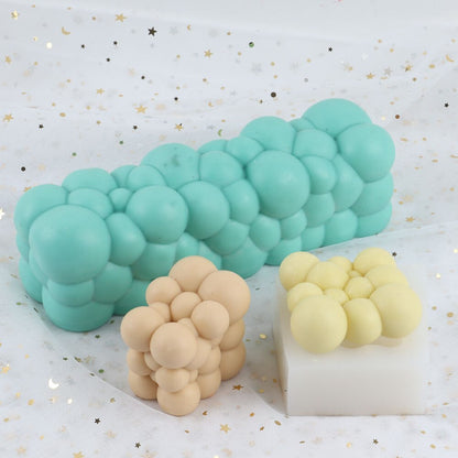 3D Long Bubble Candle Silicone Mold Handmade Art Crafts Home Decor - UG LAND INDIA