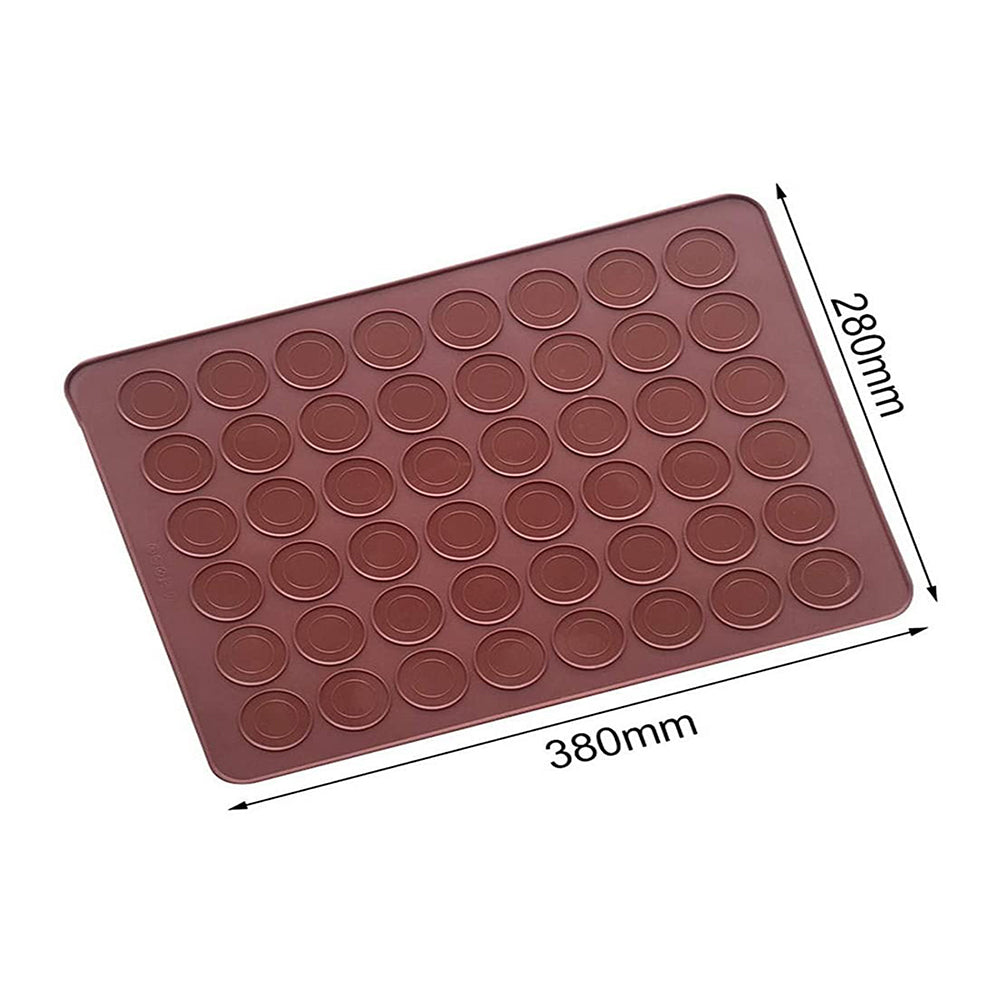 3D 48 Cavity Silicone Macaron Mat for Cake Decoration Pastries Food Creativity