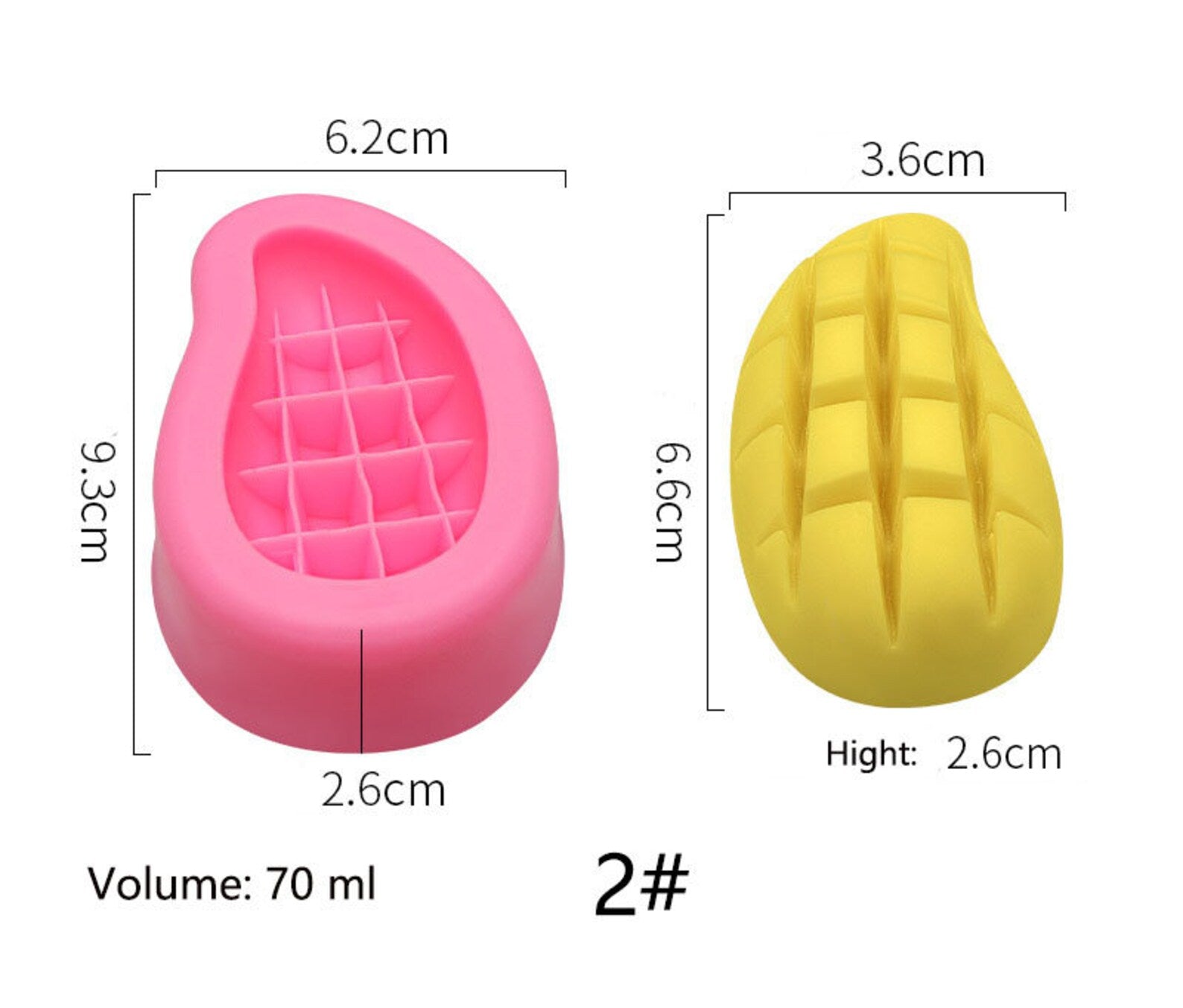 3D Mango Fruit Shaped Silicone Candle Mould Wax Mold - UG LAND INDIA