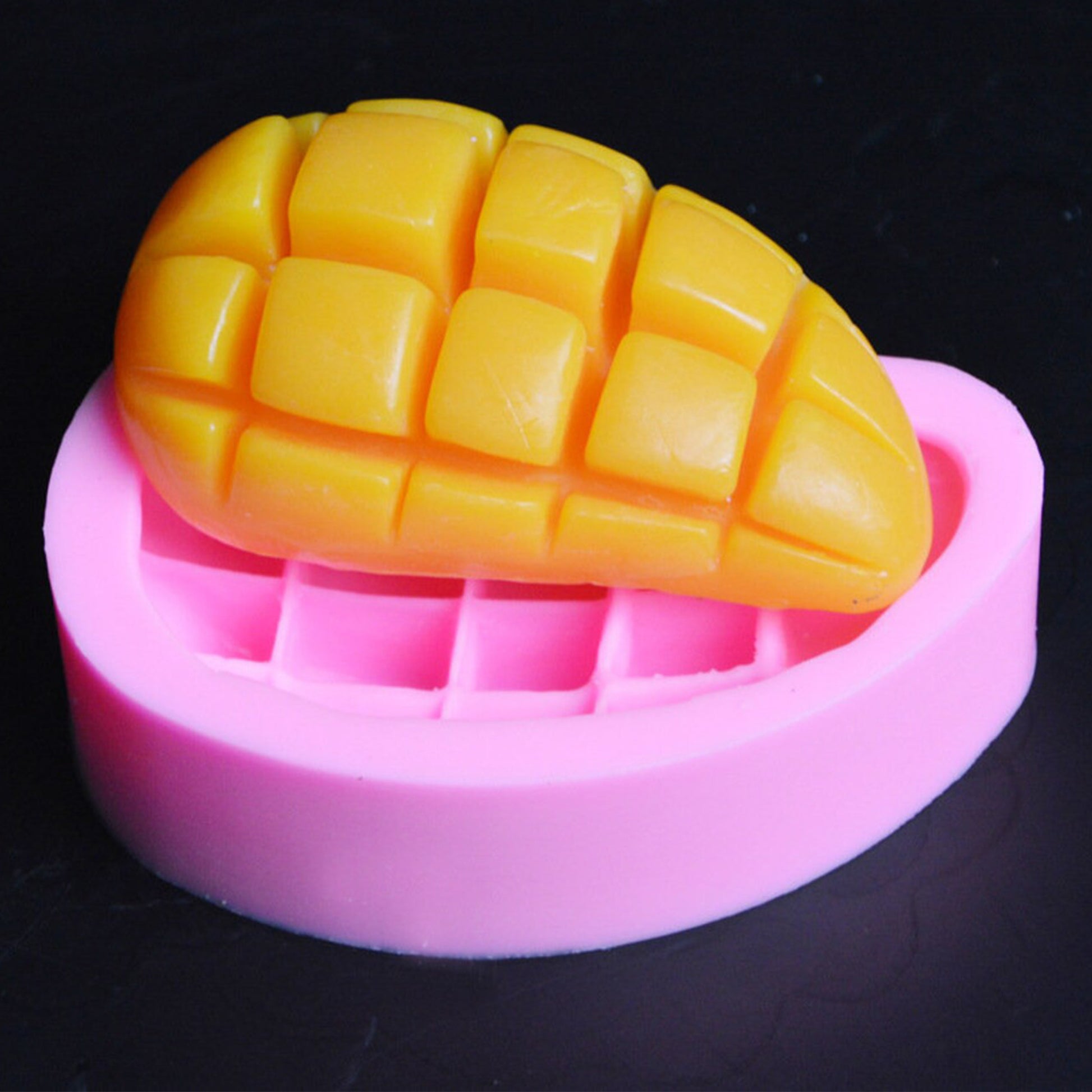 3D Mango Fruit Shaped Silicone Candle Mould Wax Mold Creative Decoration - UG LAND INDIA