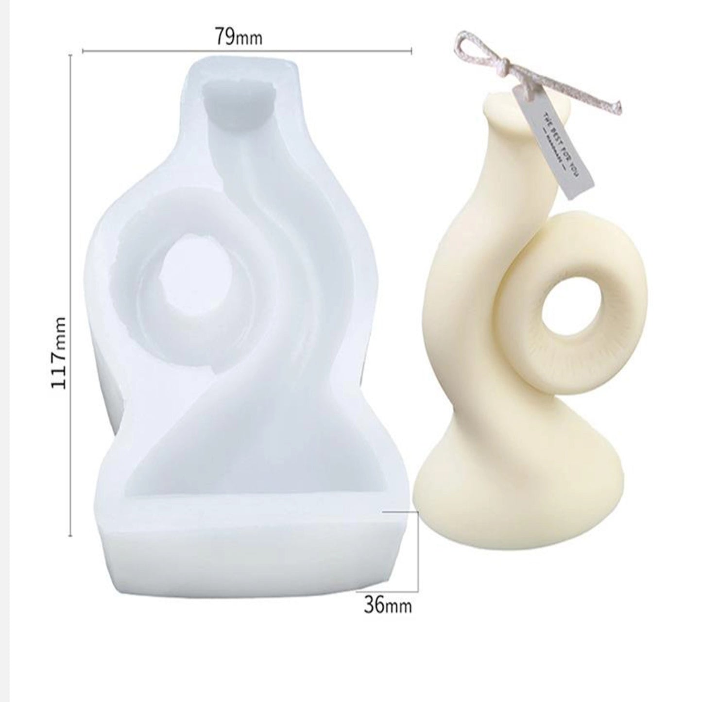 3D Vase Candle Mold Bottle Shape Silicone Mold for Candles Resin Mold Chocolate Silicone Mold Chocolate Mold DIY Aromatherapy Decoration Mold - UG LAND INDIA