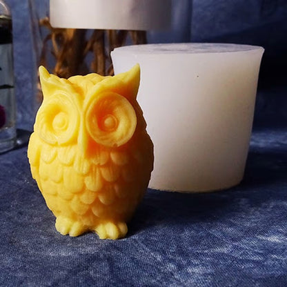 3D Owl Silicone Candle Mold DIY Fun Craft Mould for Cake Decorating, - UG LAND INDIA