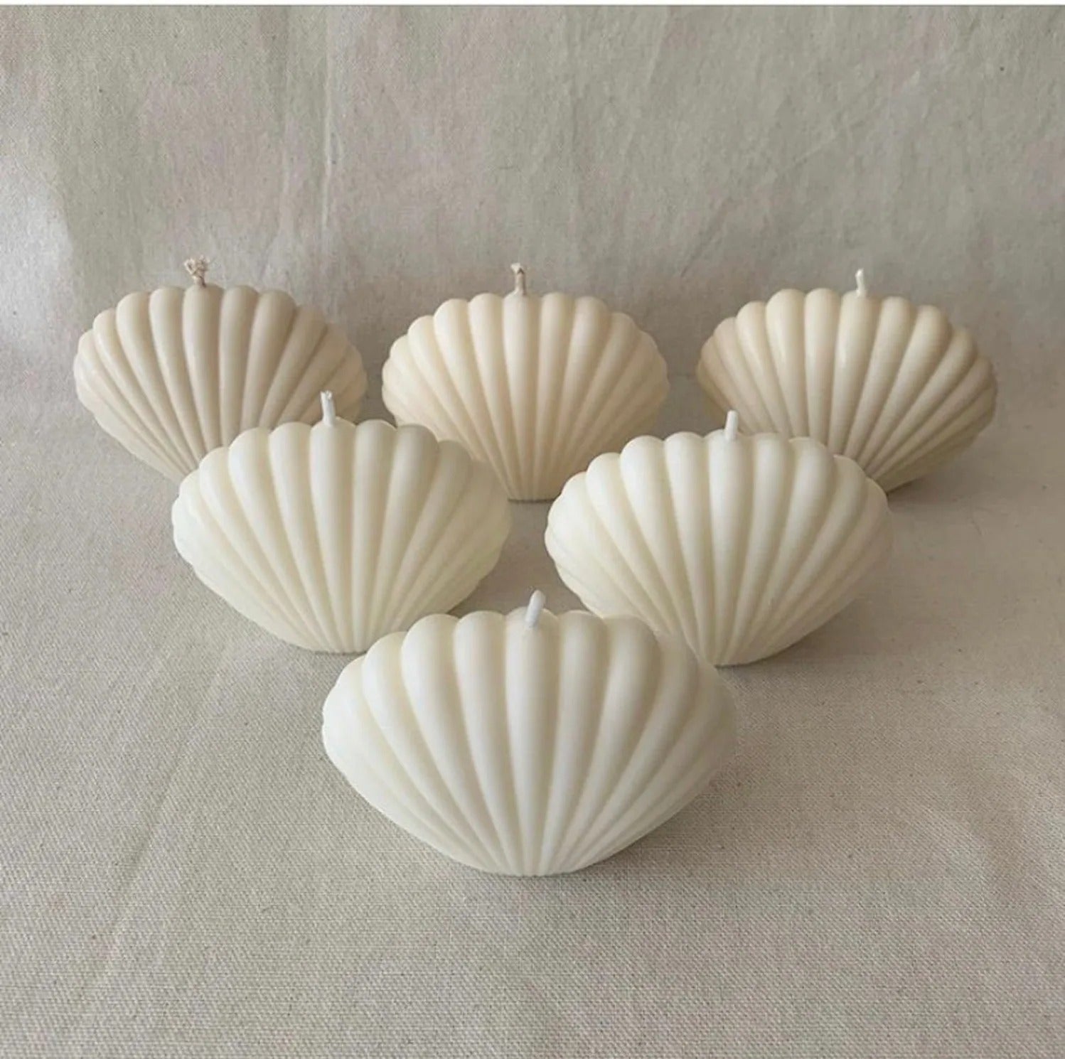 3D Seashell Silicone Candle Mold Scollop Candle Mold Shell Candle Mould Wax Silicone Mold Paraffin Candle Mold Soy Wax Mold - UG LAND INDIA