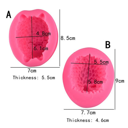 3D Sheep Silicone Candle Mould, Food Safe Mold ,Candle Molds For Soy, Candle Making Kit,Cake Moulds,Handmade Soap Mold Silicone Material Christmas - UG LAND INDIA