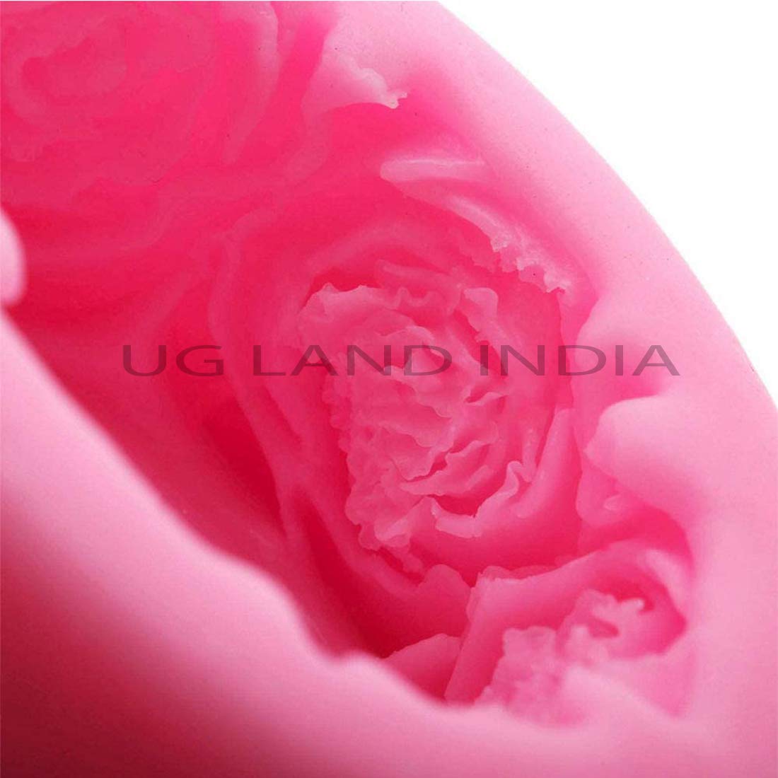 3D Rose Border Circle Shape Candle Mould, Wax Mold - UG LAND INDIA