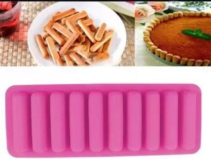 3D 10 Cavity Cylindrical Shape Soap Mold Silicone Mold Ice Tray Mould - UG LAND INDIA