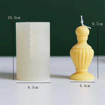 3D Vase Shape Candle Silicone Mold Resin Aromatherapy Mould - UG LAND INDIA