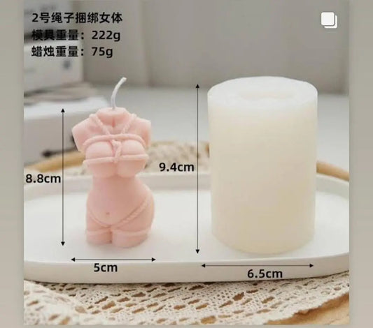 3D Naked Body Silicone Candle Mold for making candles resin soap candle mould nude breast Female linger - UG LAND INDIA