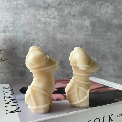 3D Naked Body Silicone Candle Mold for making candles resin soap candle mould nude breast Female linger - UG LAND INDIA